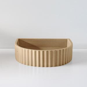 CONCRETE HALF MOON RIBBED BASIN FRASER