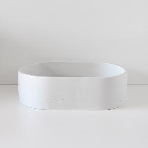 CONCRETE ROUND TEXTURED BASIN WHTHAVEN