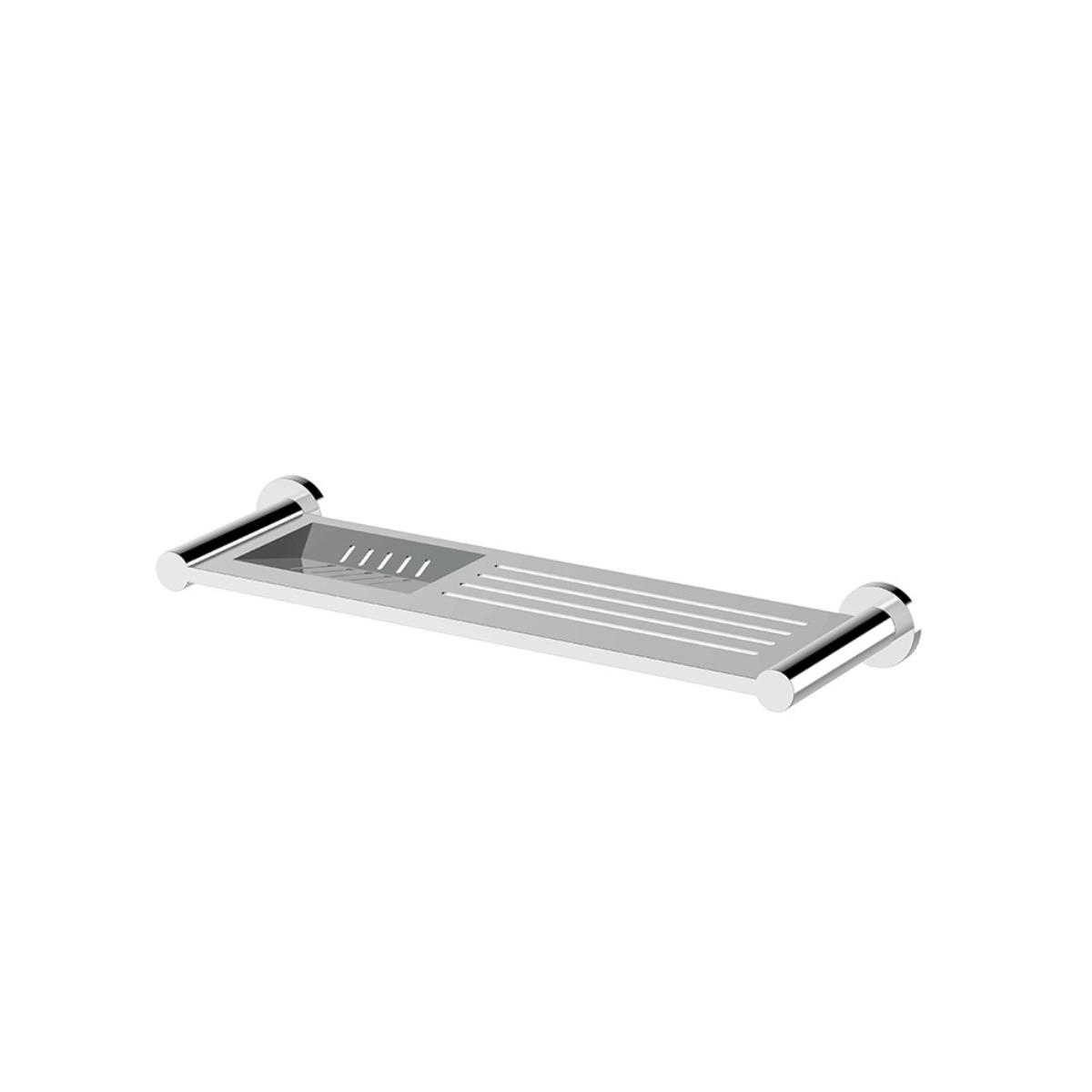 AXUS S/S SHELF W-SOAP DISH CP