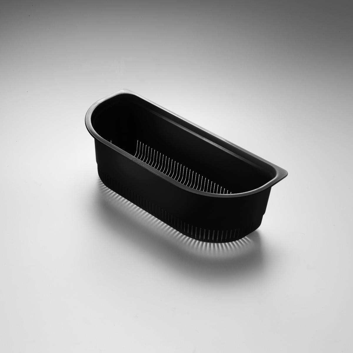 AC1820 PETITE D SHAPE COLANDER CHARCOAL