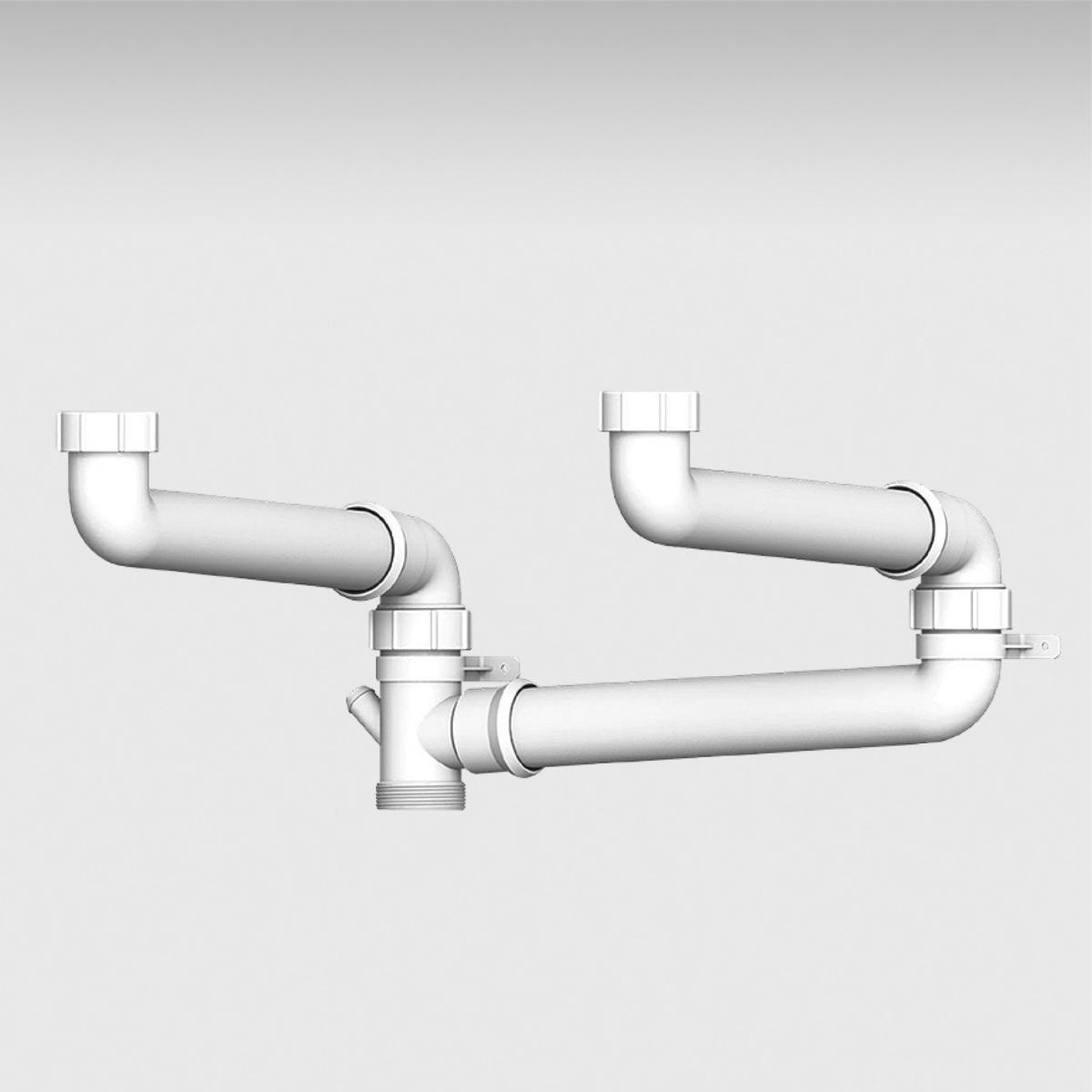 DOUBLE OPTI-SPACE WASTE CONN KIT