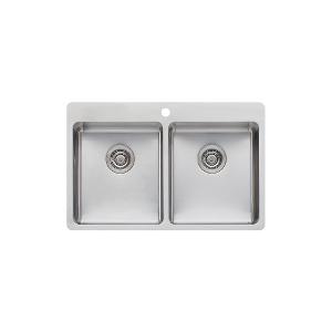 SINK DOUBLE BOWL SONETTO T/MOUNT 785MM SINK DOUBLE BOWL SONETTO T/MOUNT 785MM