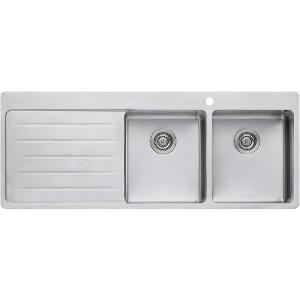 SINK DBL BOWL SONETTO RH W/DRAIN 1300MM SINK DBL BOWL SONETTO RH W/DRAIN 1300MM