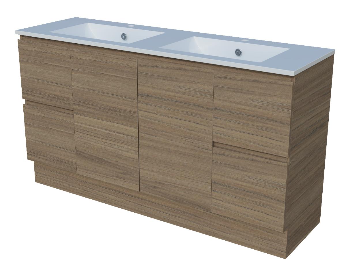 NEVADA VANITY 1500MM DOUBLE BOWL ALPHA T