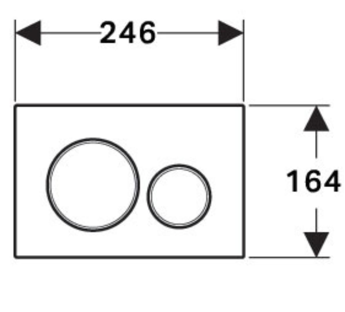 SIGMA20 ROUND ABS FLUSH PLATE CP