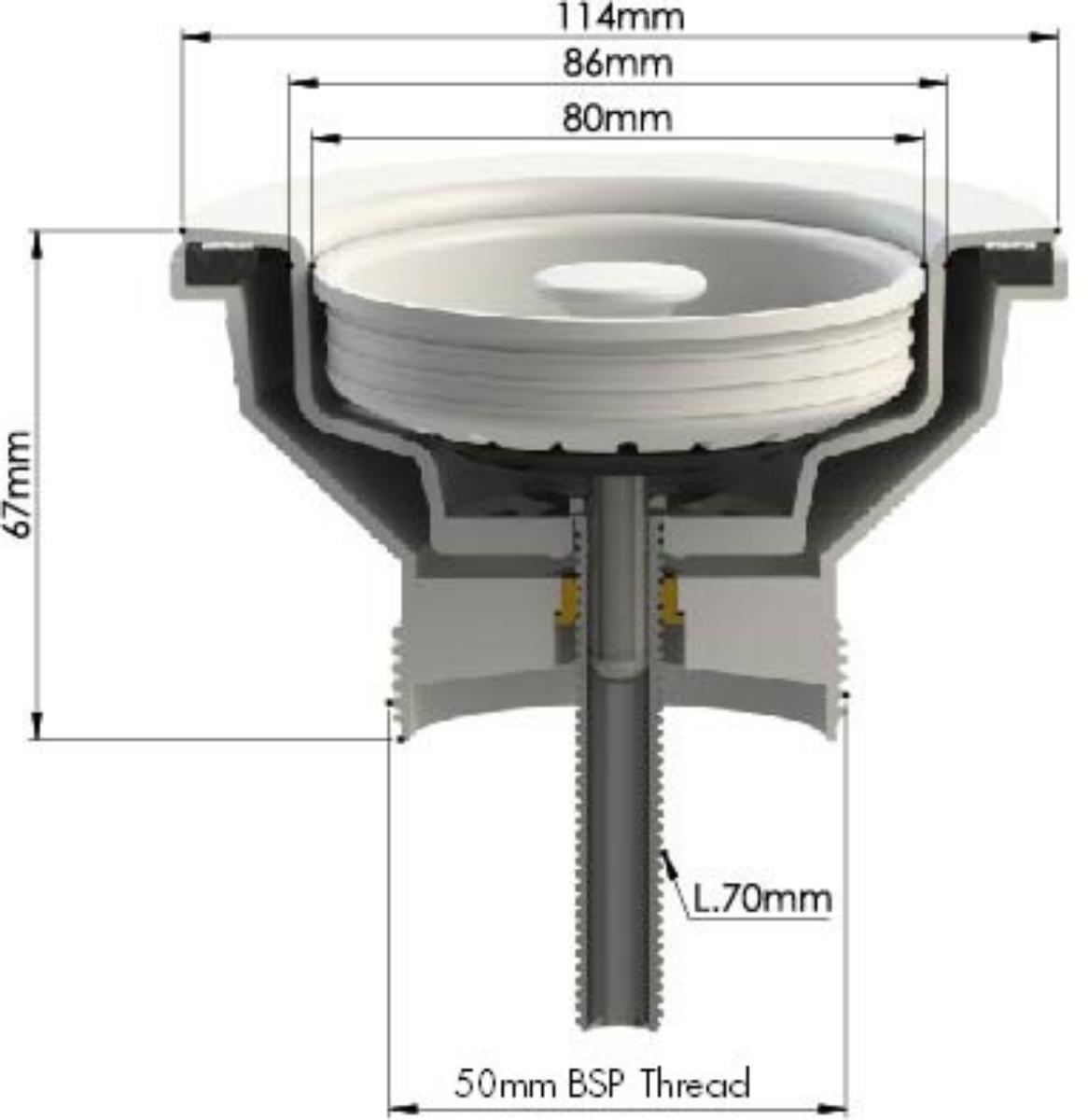 90X50 MW BASKET WASTE & LONG BOLT