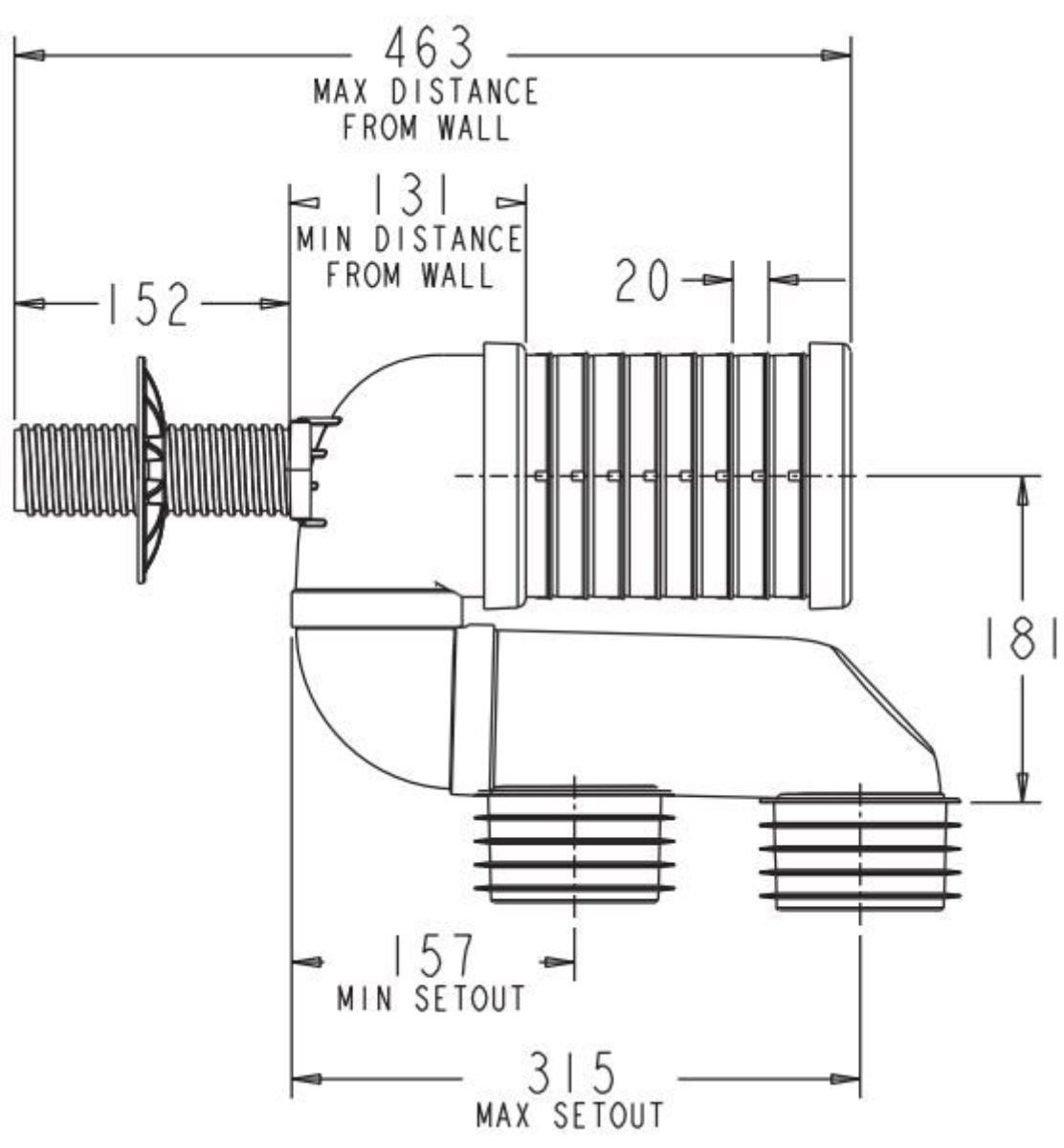 3 PIECE ADJUSTABLE PAN BEND