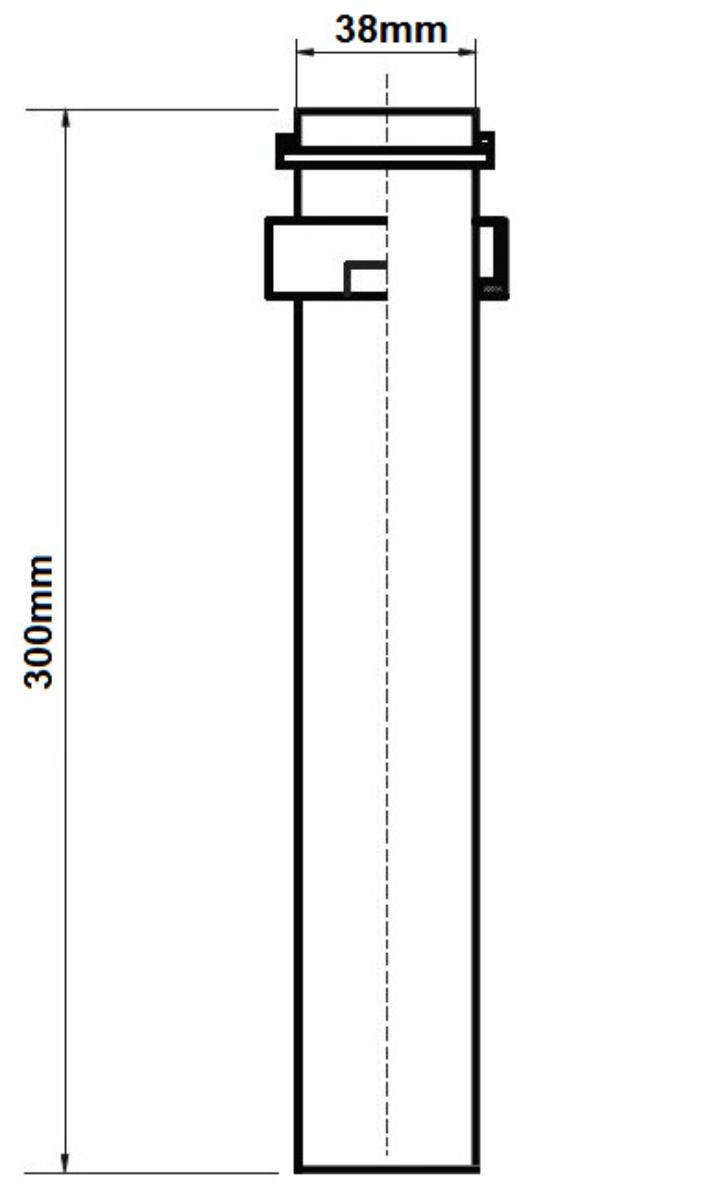 VERTICAL EXTENSION PIPE FOR AU4040 CP