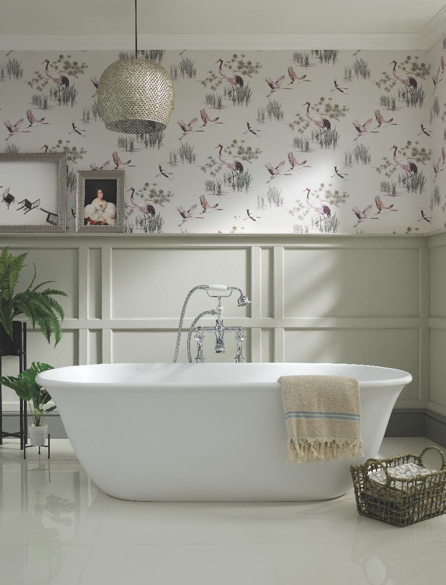 BLANCHE 162 TITANCAST BATH GL WHT