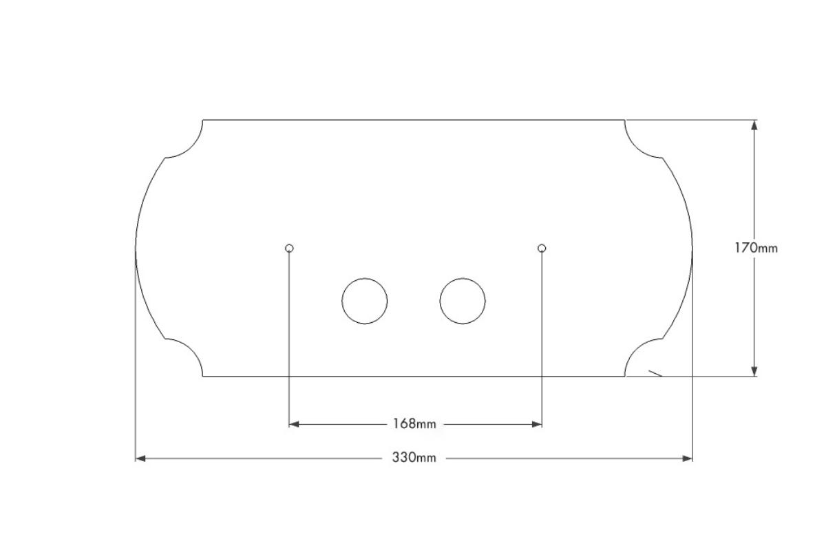 CLAREMONT FLUSH PLATE CP