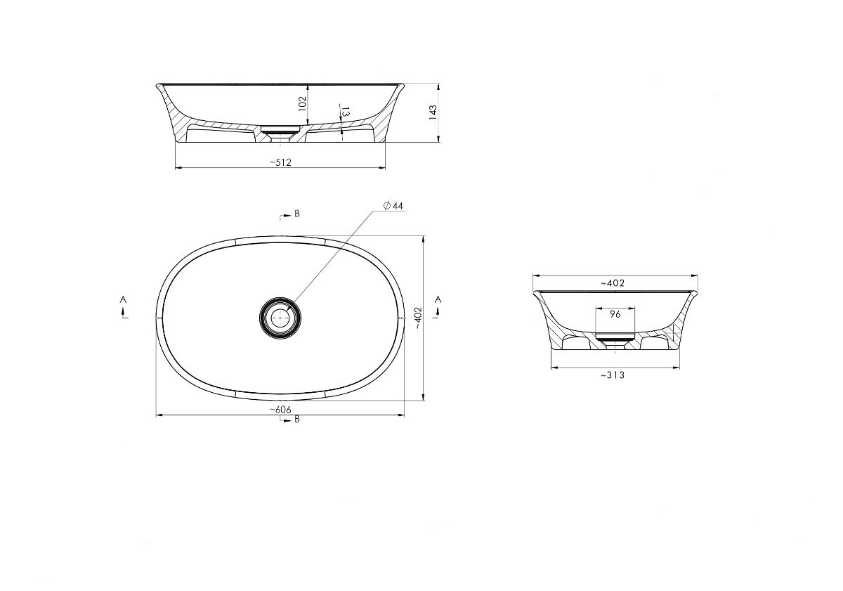 CLAREMONT 60 MAGNACAST BASIN MW