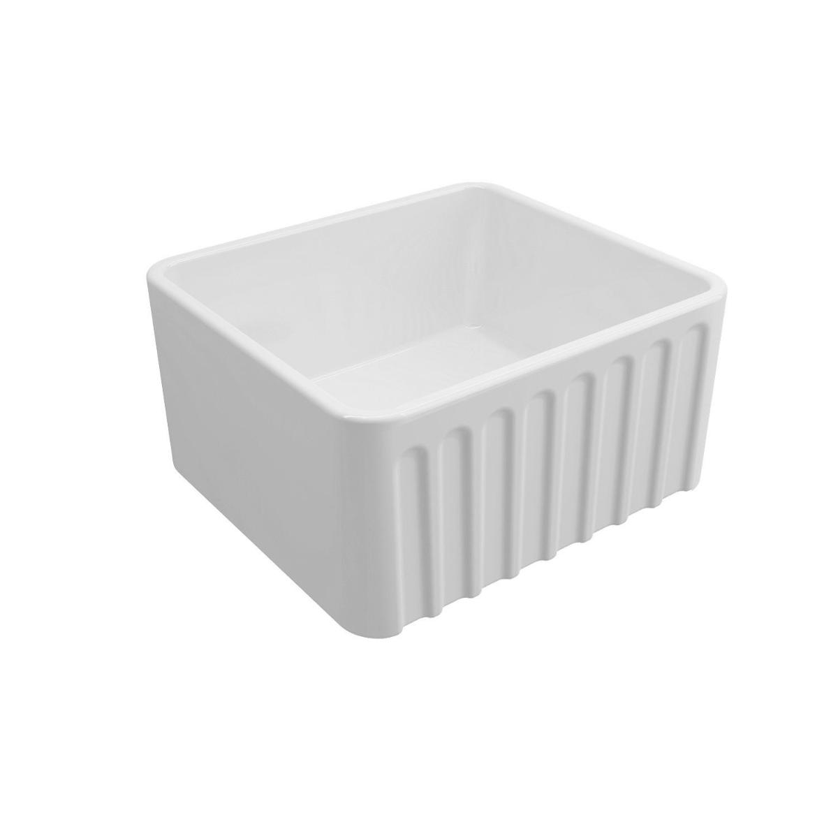 NOVI 50X46 FIRECLAY BUTLER SINK GL WHT