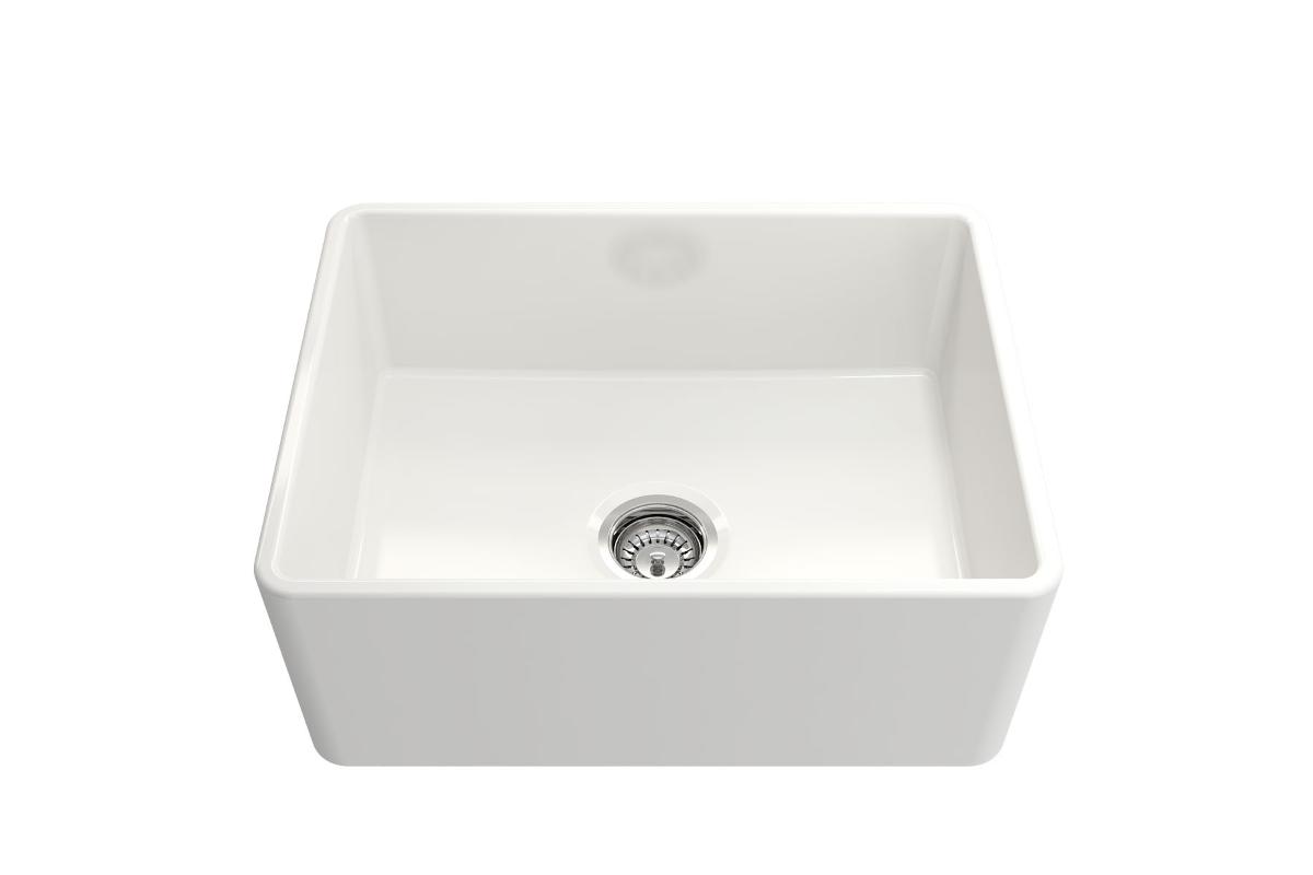 NOVI 60X46 FIRECLAY BUTLER SINK GL WHT