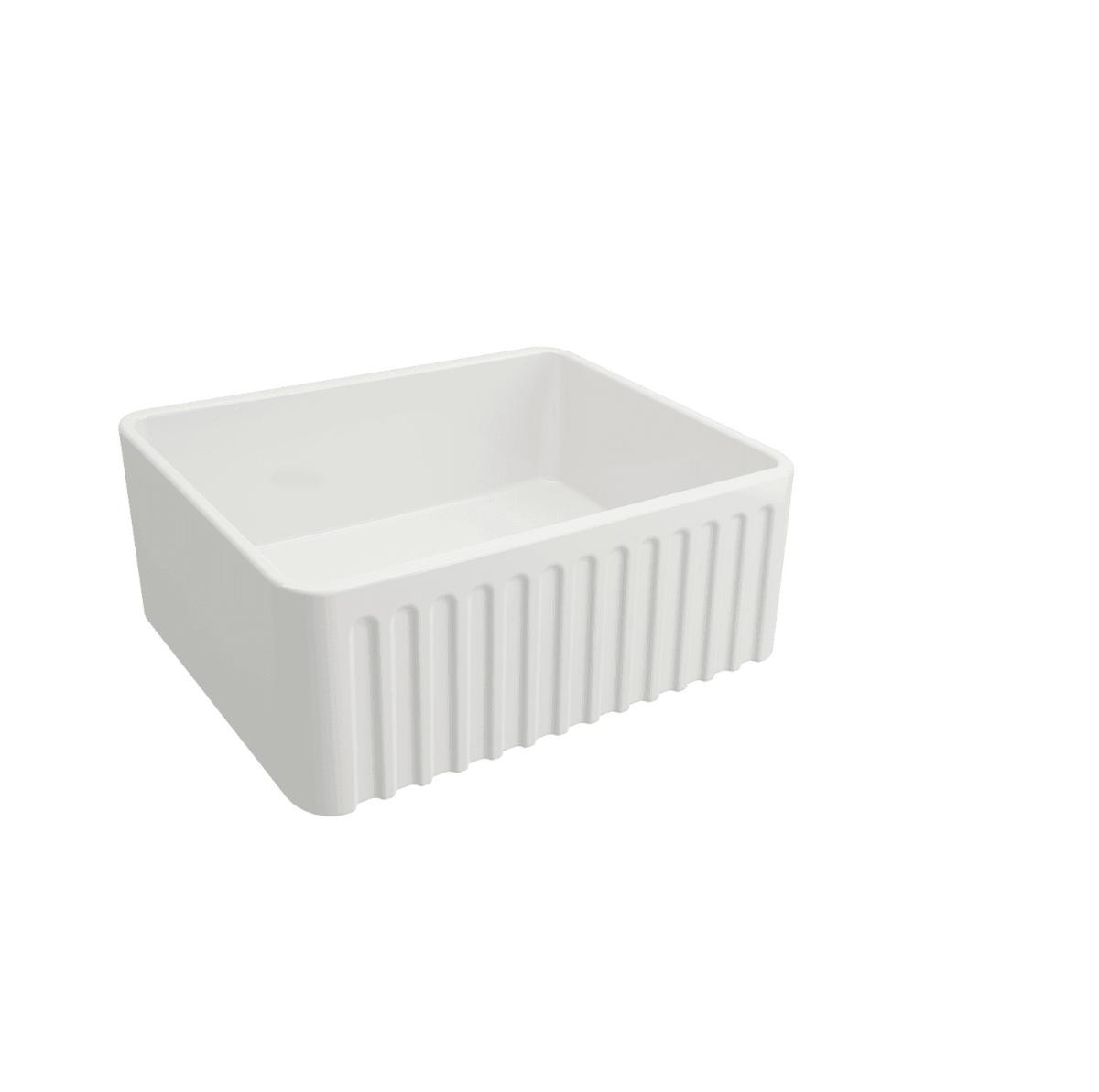 NOVI 60X46 FIRECLAY BUTLER SINK GL WHT