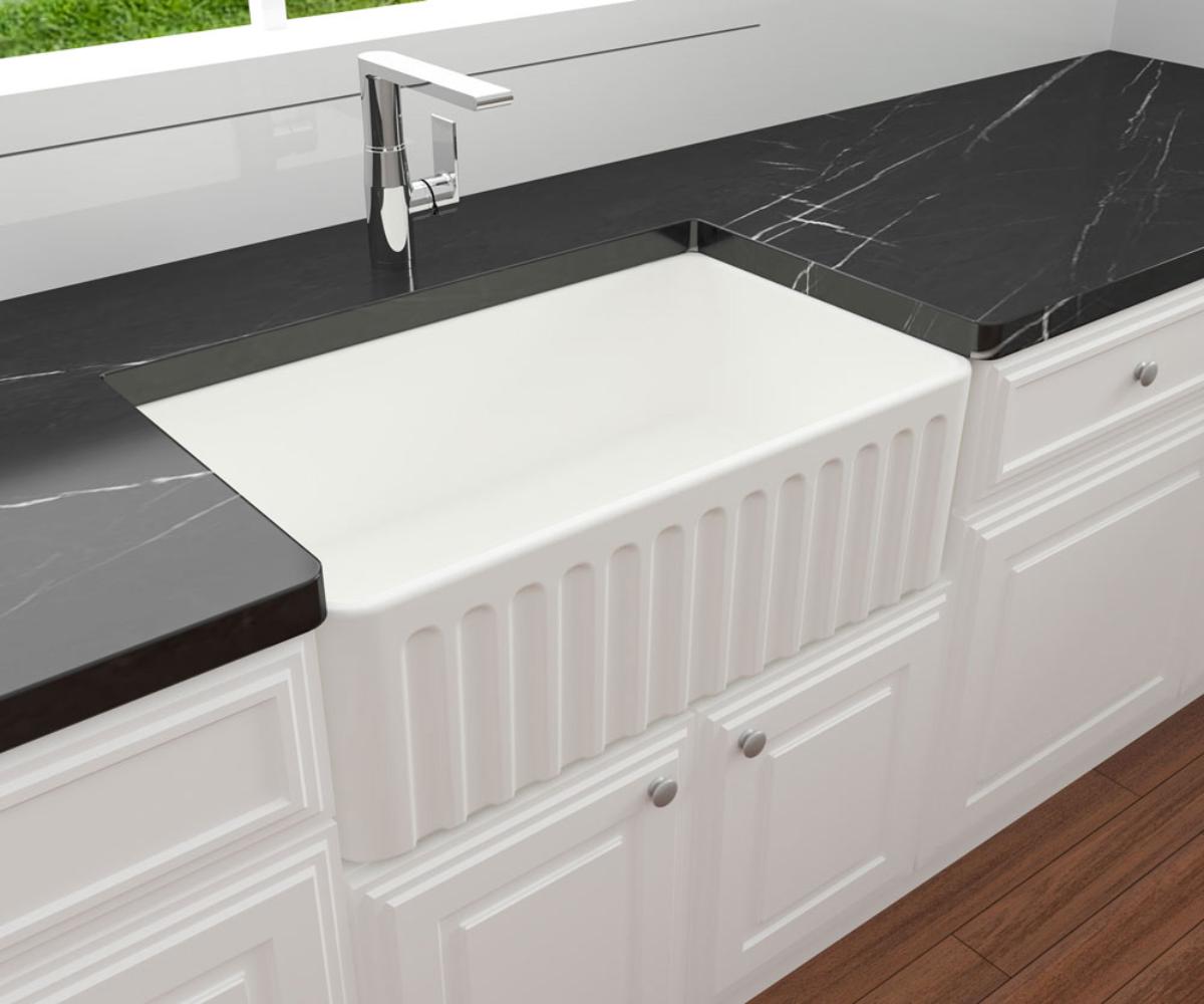 NOVI 75X46 FIRECLAY BUTLER SINK MW