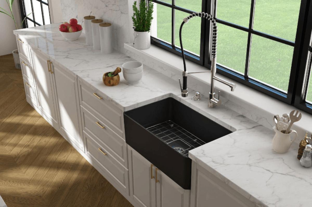 NOVI 75X46 FIRECLAY BUTLER SINK MB