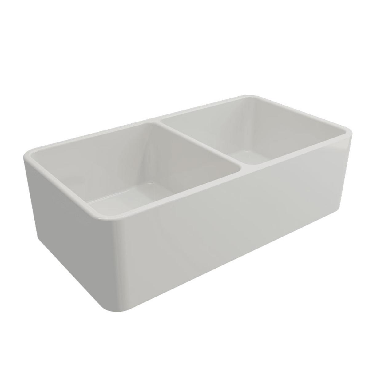 NOVI 85X46 DB F/C BUTLER SINK GL WHT