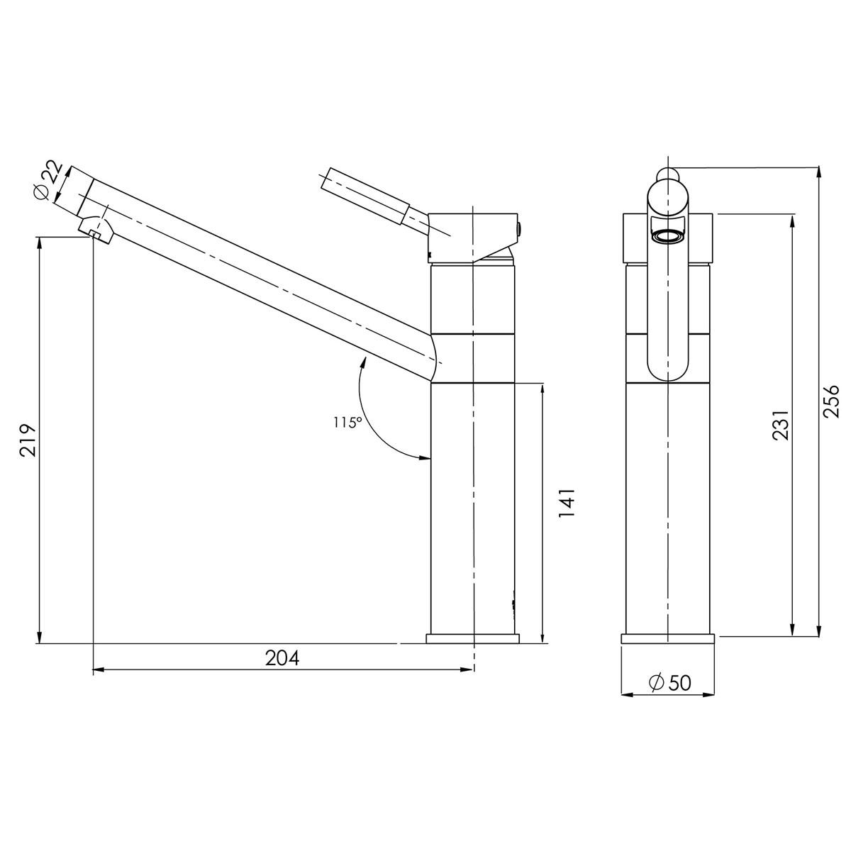 VIVID PREMIUM SINK MIXER CP