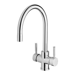 VIVID FILTER SINK MIXER 220MM G/NECK CP