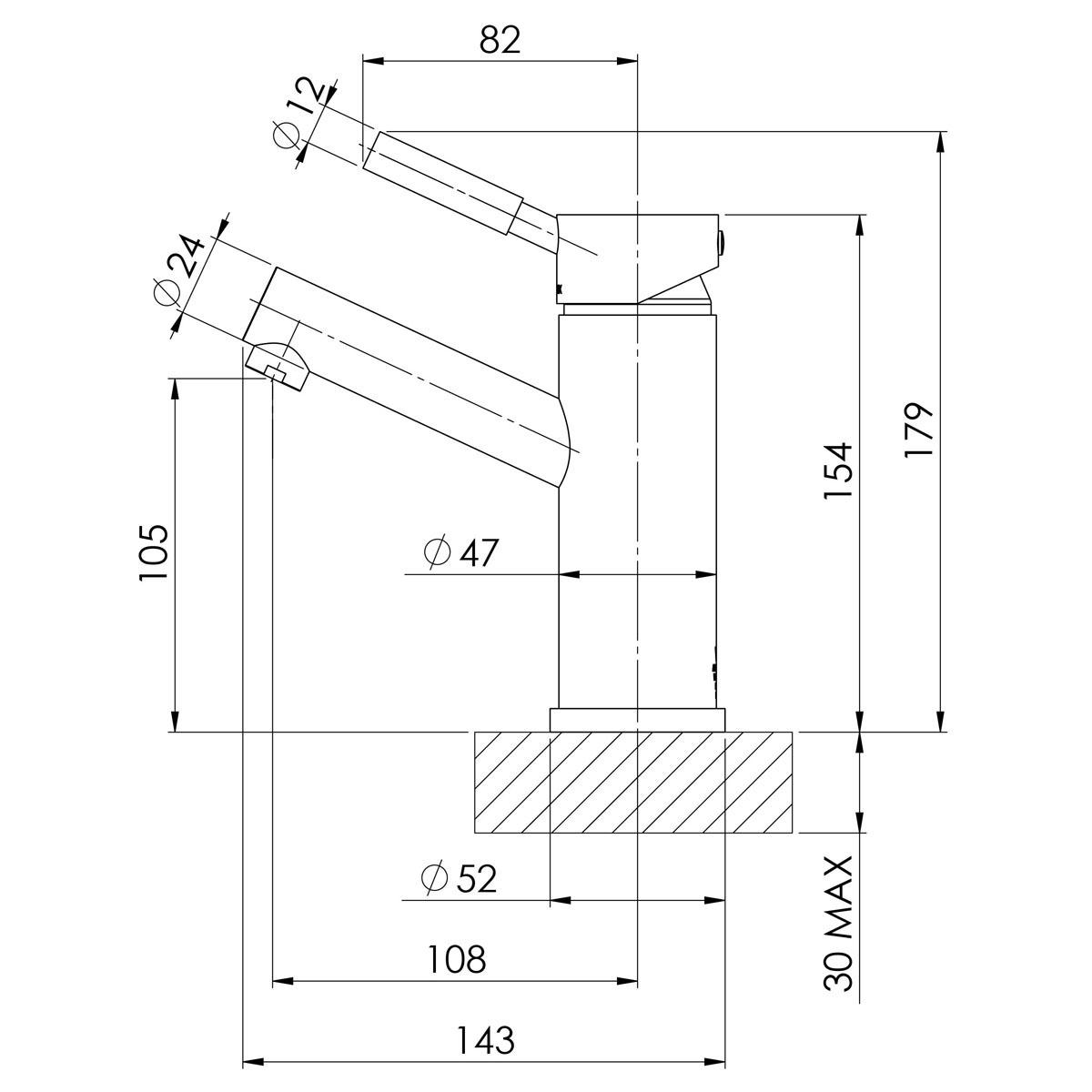 VIVID BASIN MIXER CP