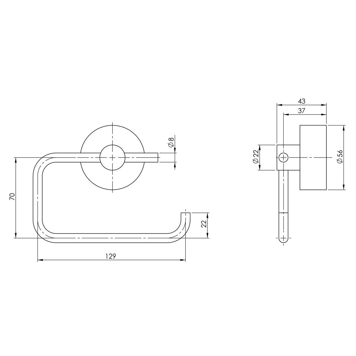 VIVID TOILET ROLL HOLDER CP