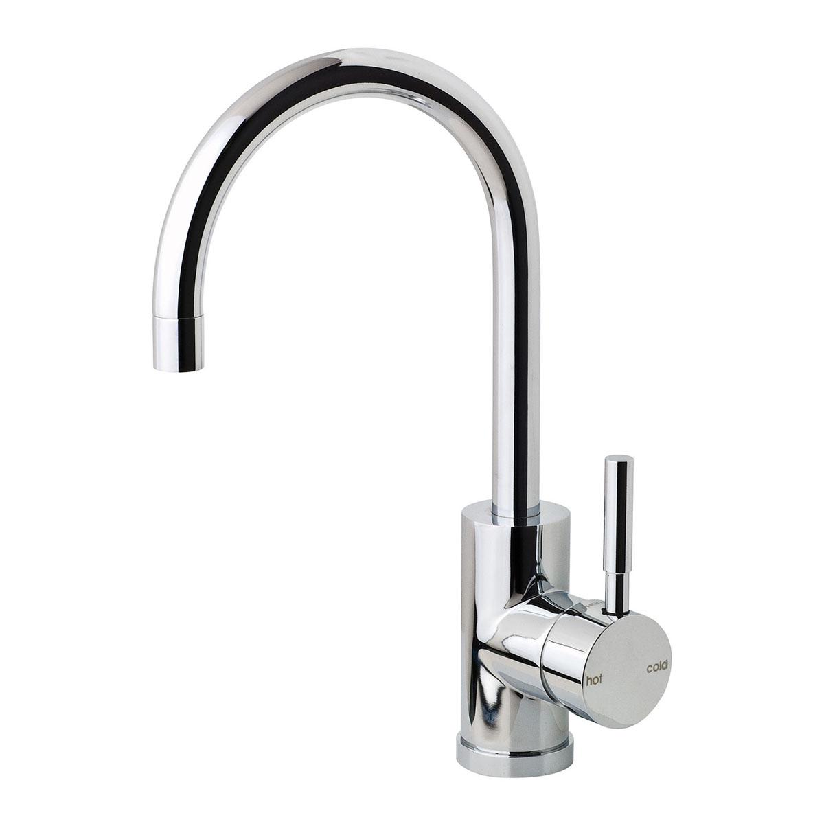 VIVID SINK MIXER 160MM G/NECK CP