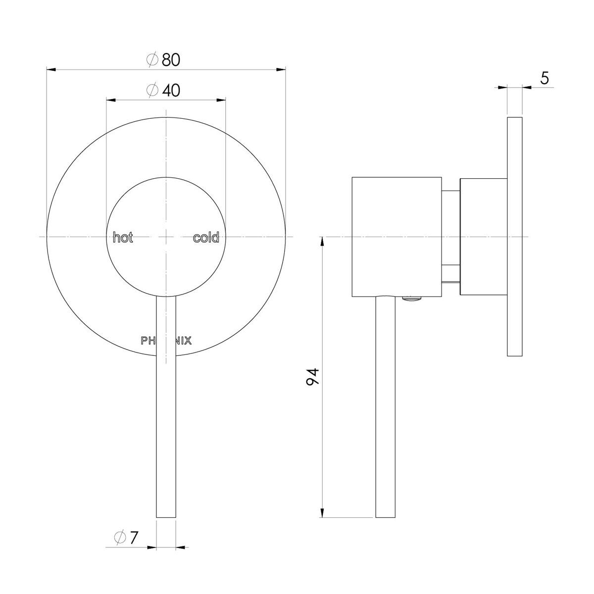 VIVID SL S-MIX SHOWER W MIXER FO KT BC