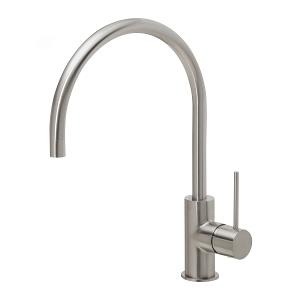 VIVID SLIMLINE SINK MIXER 220 G/NECK BN