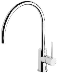 VIVID SLIMLINE SINK MIXER 220 G/NECK CP