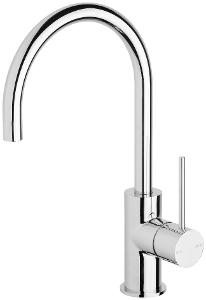 VIVID SLIMLINE SINK MIXER 160 G/NECK CP