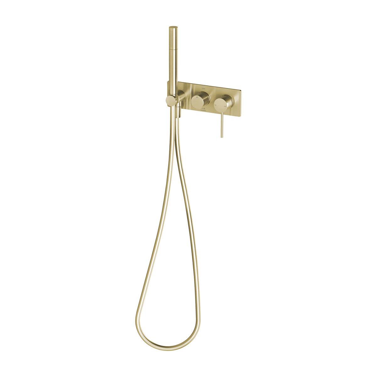 VIVID SLIMLINE WALL SHOWER SYSTEM BR/GLD