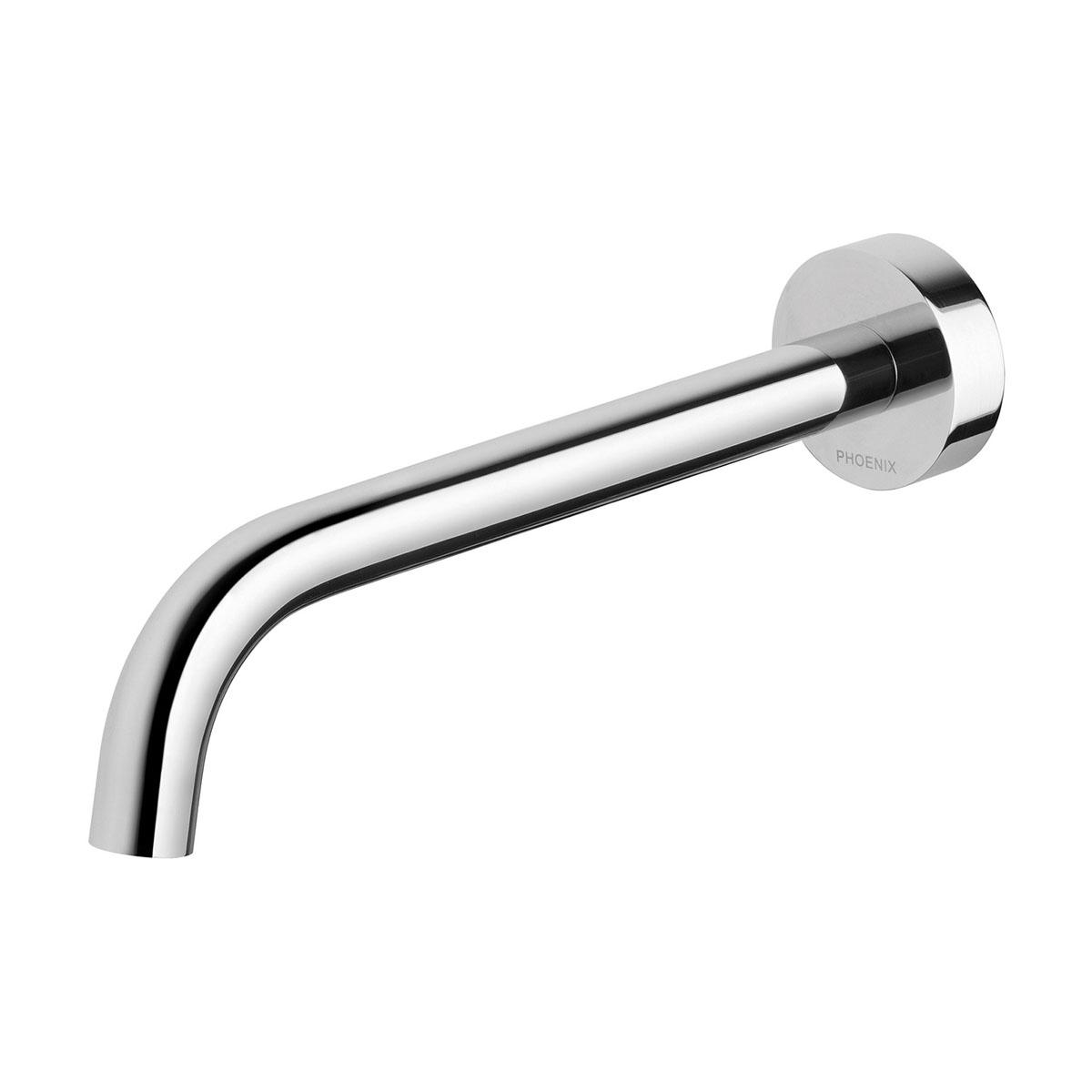 VIVID SLIMLINE BATH OUTLET 230MM CRVD CP