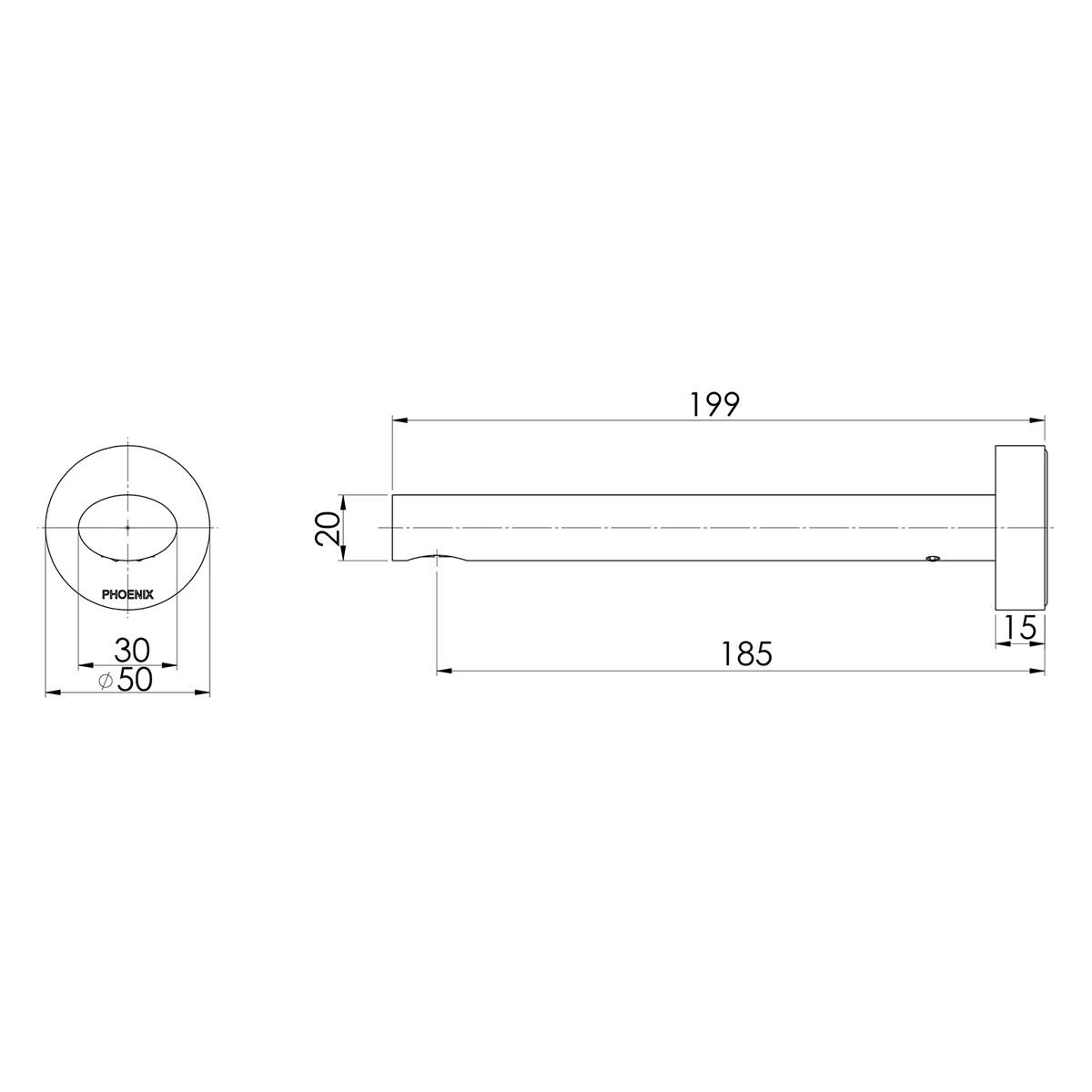 VIVID SLIMLINE OVAL WALL BASIN OL 180 BG