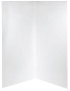 STANDARD SHOWER WALL 1220X900 WH 2-SID