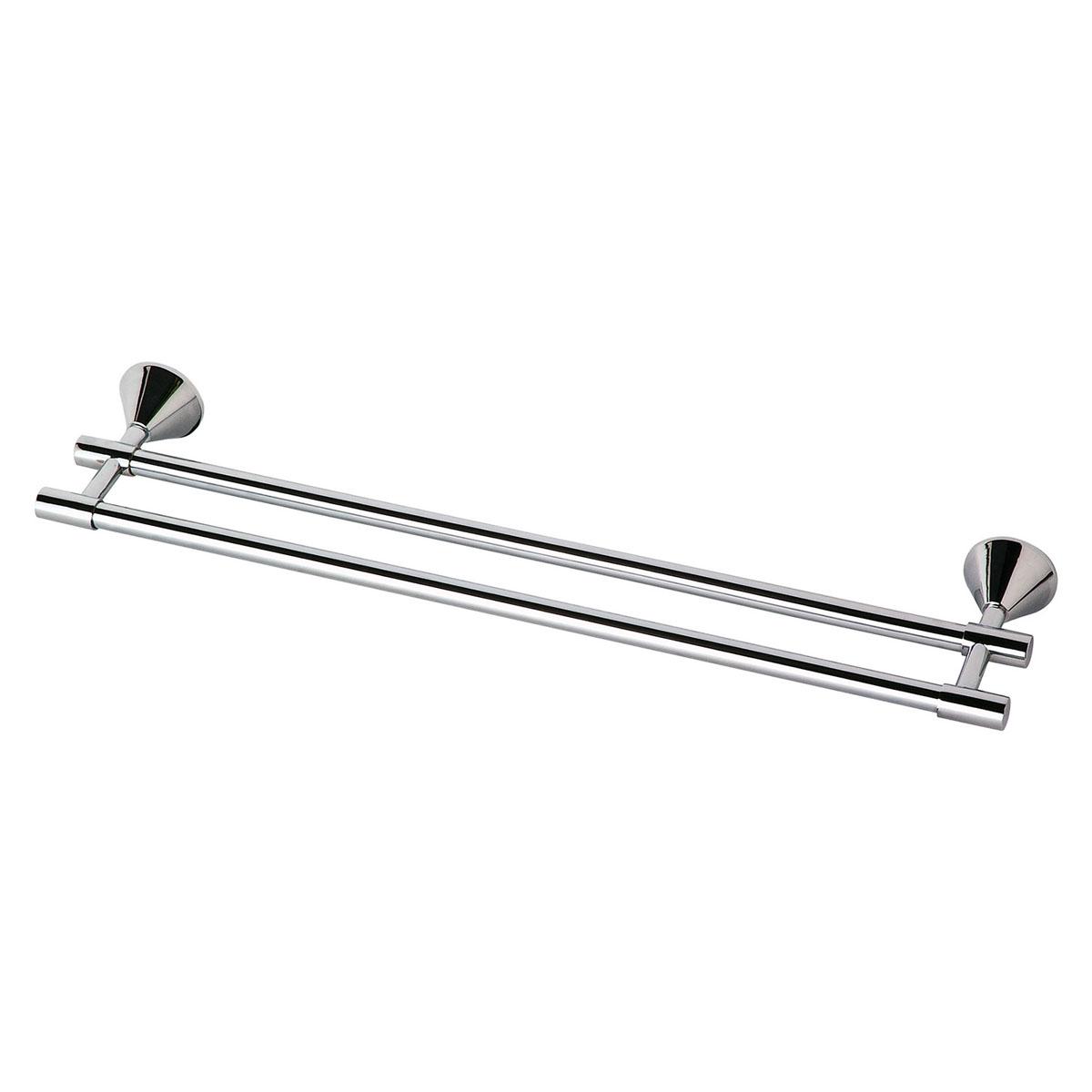 IVY DOUBLE TOWEL RAIL 760MM CP