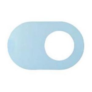 COVER PLATE PVC OVAL 40MM