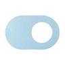 COVER PLATE PVC OVAL 40MM