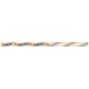 PIPEMARKER TAPE DETECT SEWER 100X100