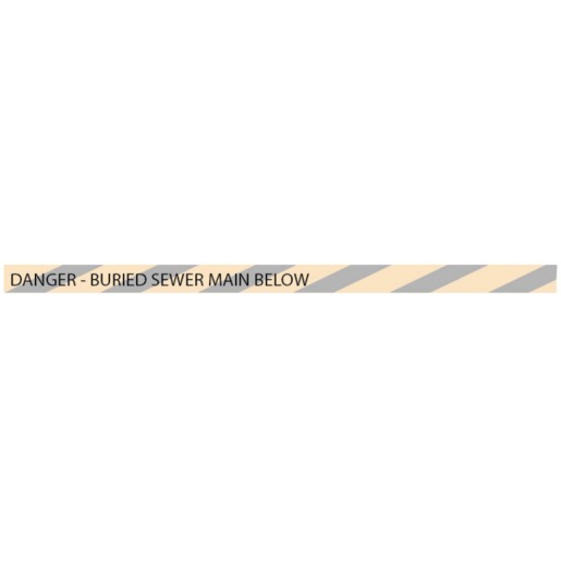 PIPEMARKER TAPE DETECT SEWER 100X100