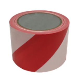 BARRIER TAPE RED/WHITE 100X75