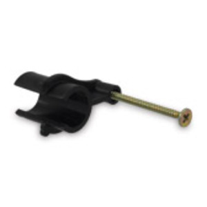 STUD CLIP BLACK PEX M-TEK SCR 20MM