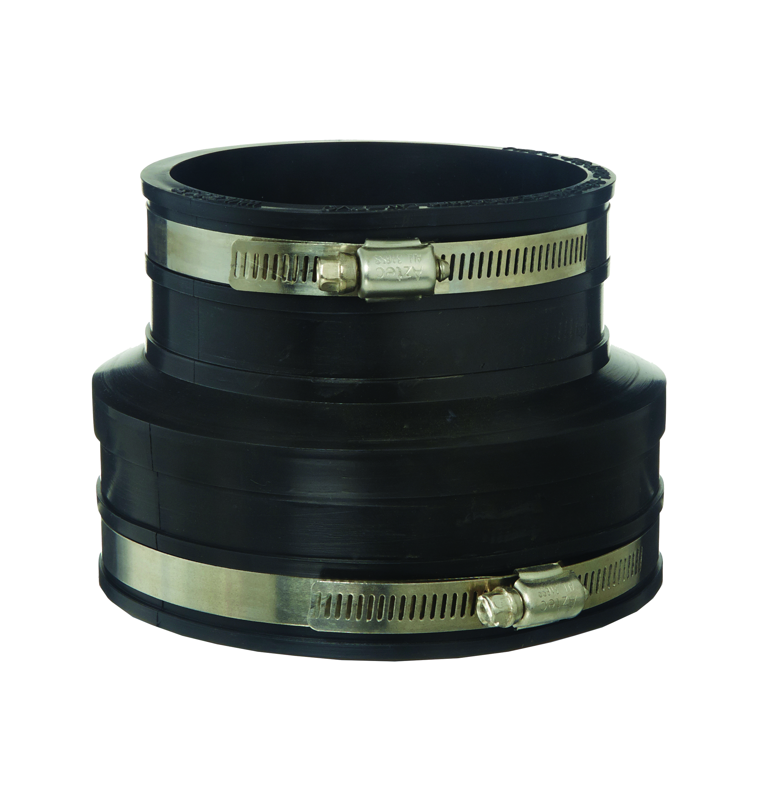 RUBBER COUPLING BLACK 100MM PVC-VC