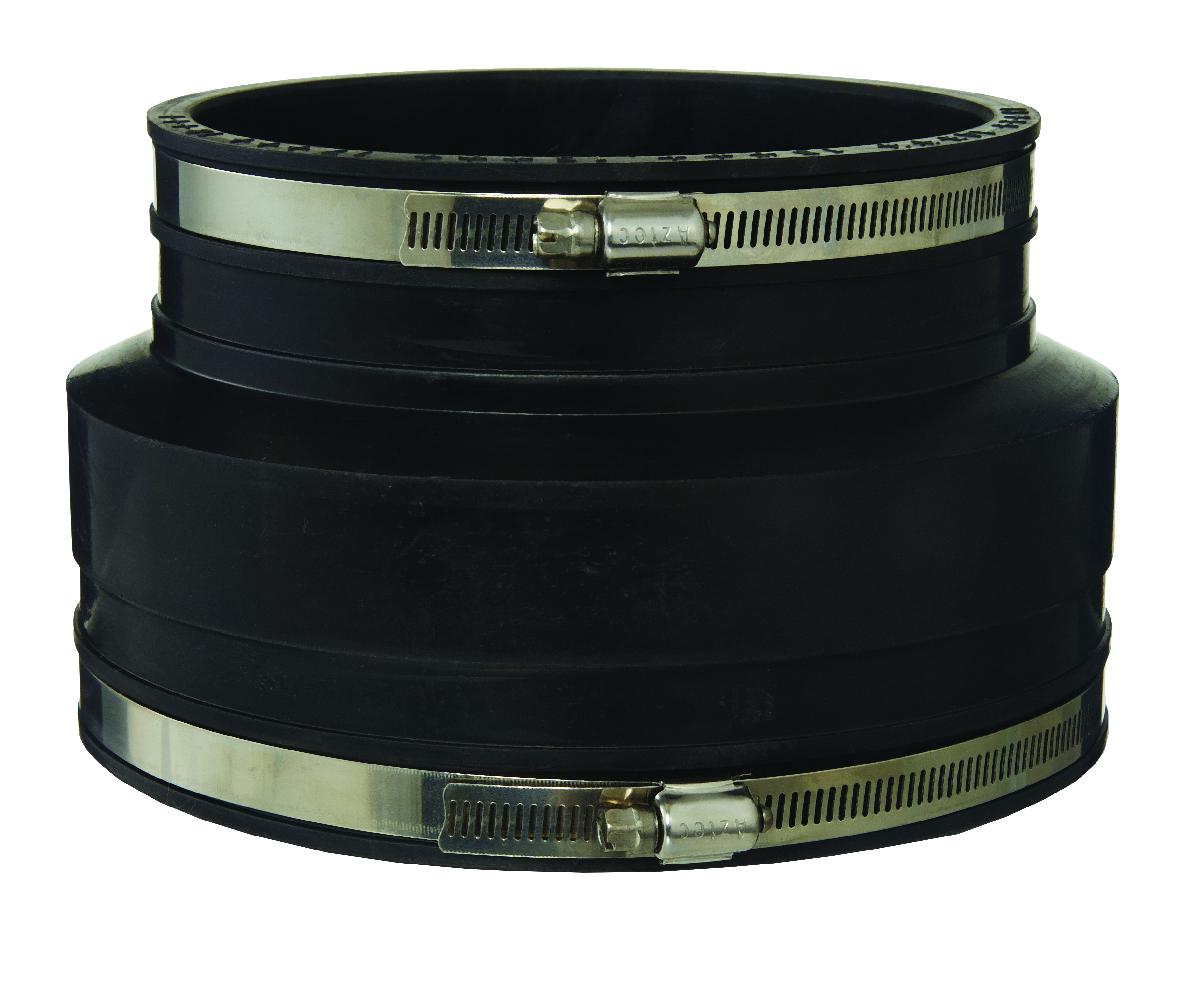 RUBBER COUPLING BLACK 150MM PVC-VC