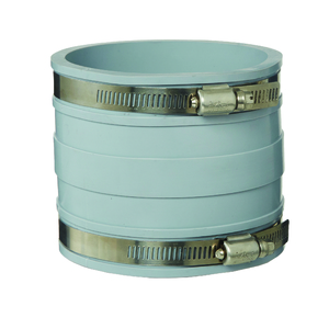 RUBBER COUPLING GREY 150MM PVC-PVC