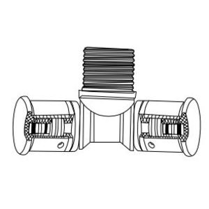 TEE #30 STESSO PEX 20MM X 3/4FI