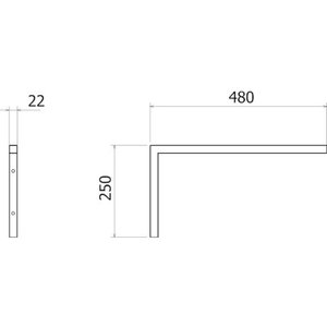 CLEANERS SINK BRACKET WHITE GWA