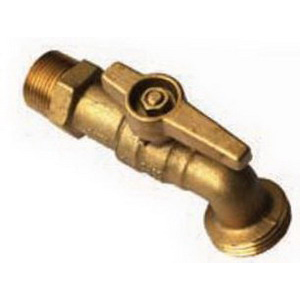 HOSE COCK BRASS DR T/LEVER 20MM