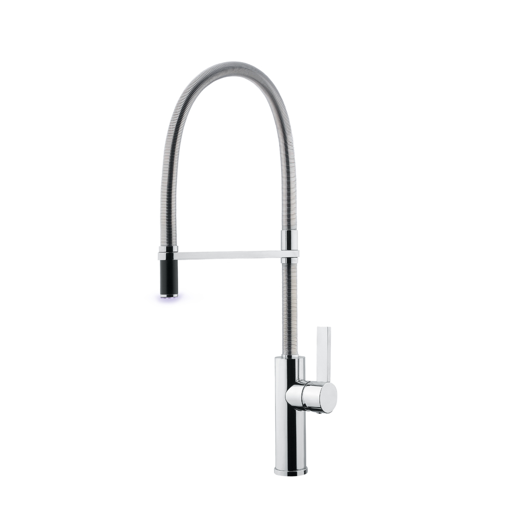 FLAMBE SINK MIXER CP/BLACK LEVER