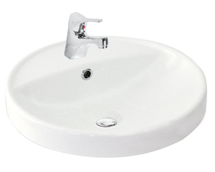AZURE ROUND COUNTER TOP BASIN 1TH 450