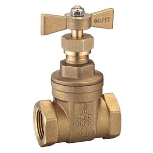 GATE VALVE WM BRASS HANDLE FF 50MM